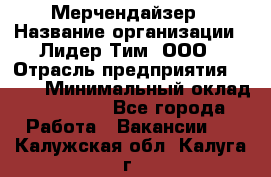 Мерчендайзер › Название организации ­ Лидер Тим, ООО › Отрасль предприятия ­ BTL › Минимальный оклад ­ 17 000 - Все города Работа » Вакансии   . Калужская обл.,Калуга г.